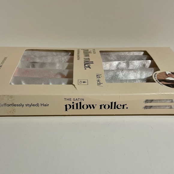 NWT Kitsch Satin Pillow Rollers - Soft Rollers for all hair types, 6pc Marble - Picture 8 of 11